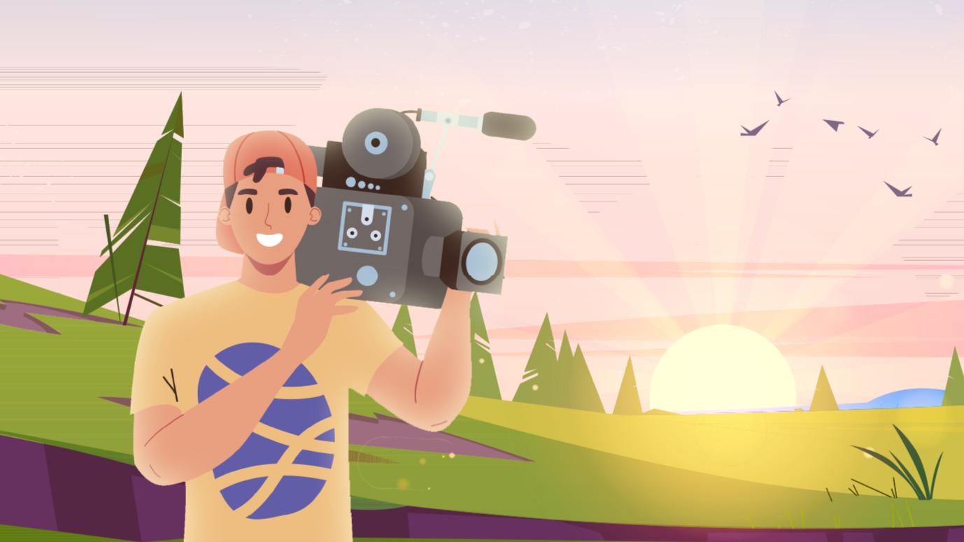 Discovery splash banner for Filmmaker Basics Discord server