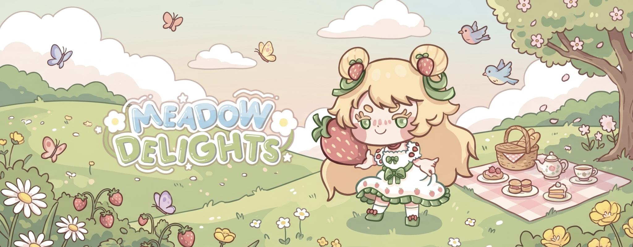 Discovery splash banner for 👒›⎯𝐌𝐞𝐚𝐝𝐨𝐰 𝐃𝐞𝐥𝐢𝐠𝐡𝐭 ♡ Discord server
