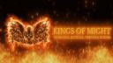 Discovery splash banner for Kings of Might Discord server