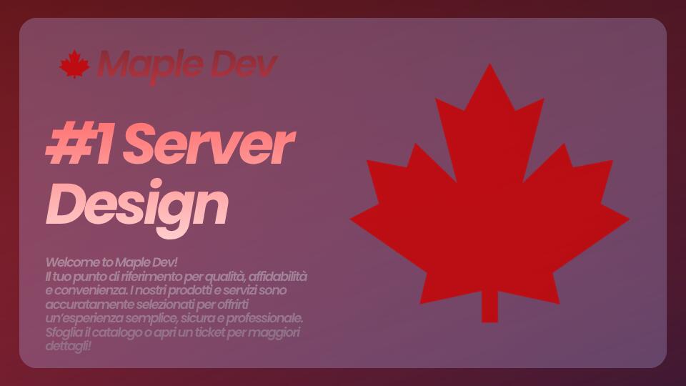 Discovery splash banner for Maple Dev 🔥 #1.1k Discord server