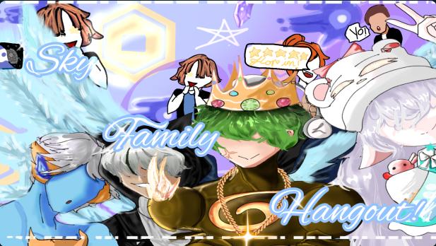 Discovery splash banner for Sky Family Hangout (Invite comp ) Discord server