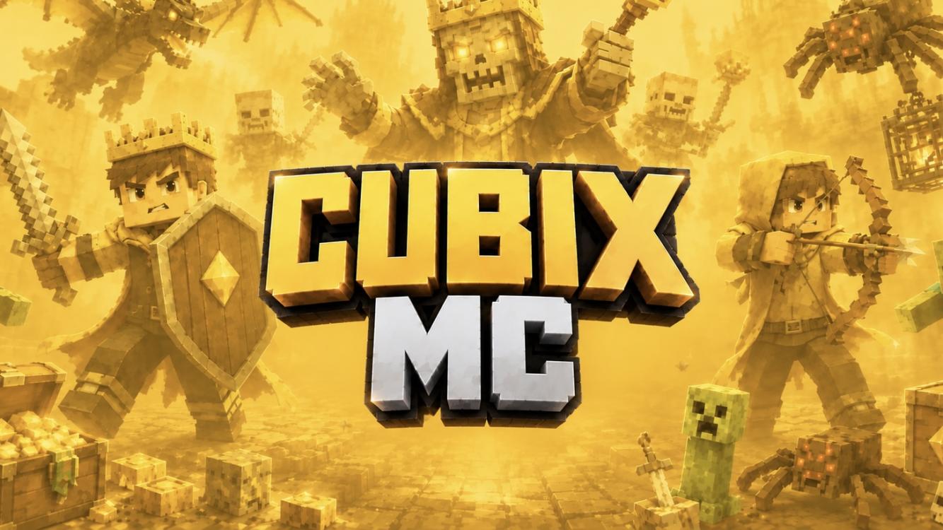 Discovery splash banner for Cubix MC Discord server