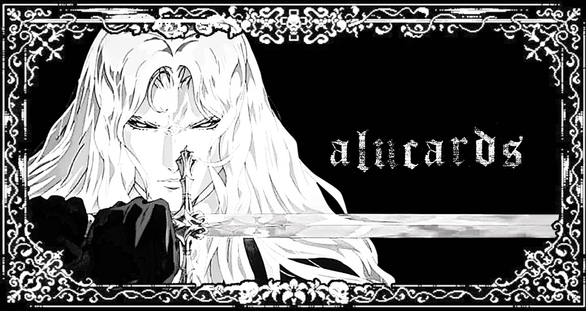 Discovery splash banner for 𓆩♱𓆪 . . /alucards #closed Discord server