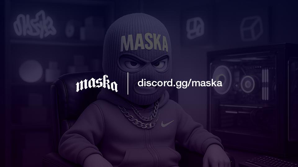 Discovery splash banner for Maska Discord server