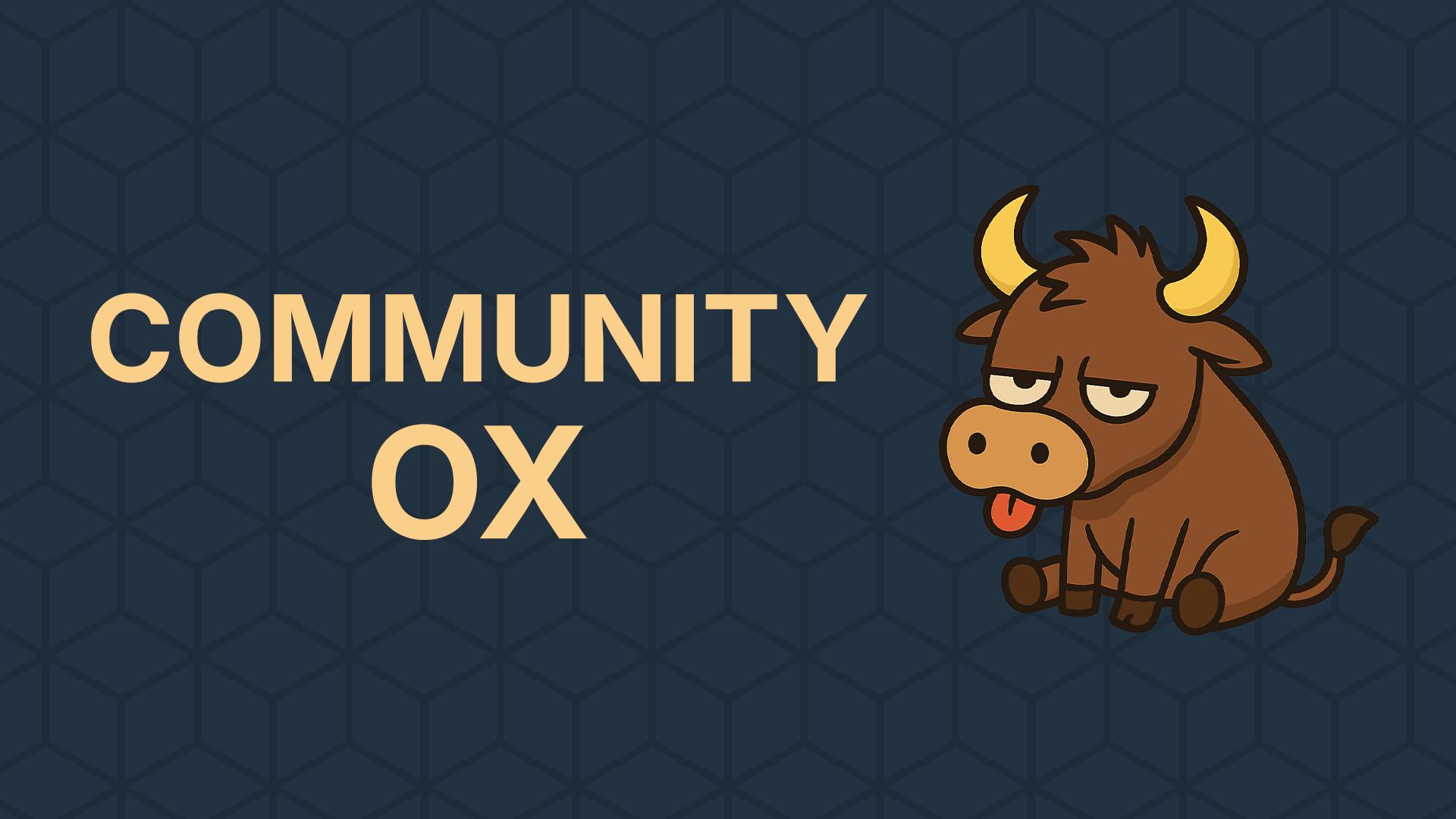 Discovery splash banner for Community Ox Discord server