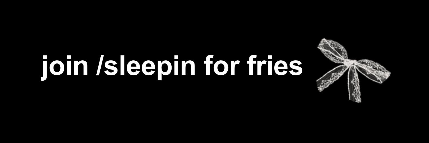 Discovery splash banner for Sleepin — ᶻz𐰁 Discord server