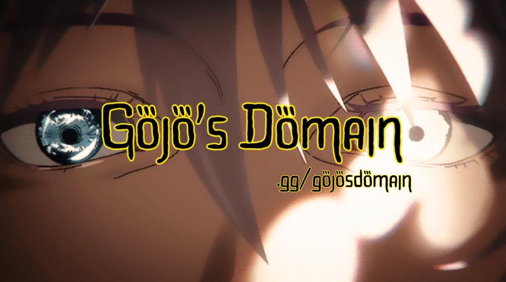 Discovery splash banner for Gojo’s Domain🩵 Discord server