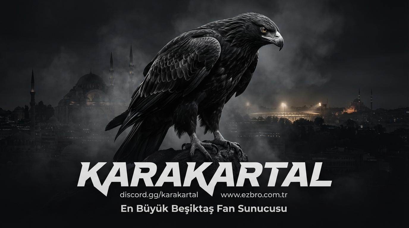 Discovery splash banner for Beşiktaş JK #KaraKartal #MORDOR Discord server