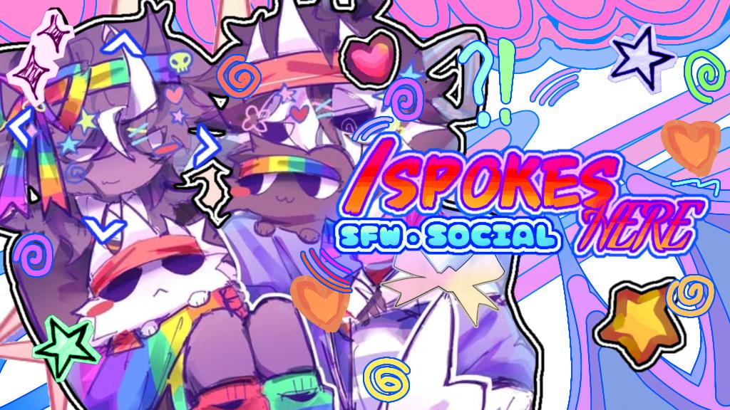 Discovery splash banner for パロ ⸝ /spokeshere ✿ j2l = ban. Discord server