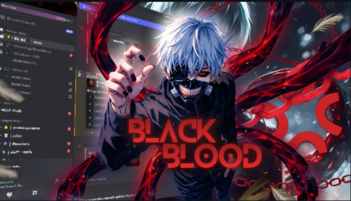 Discovery splash banner for BLACK BLOOD💢 Discord server