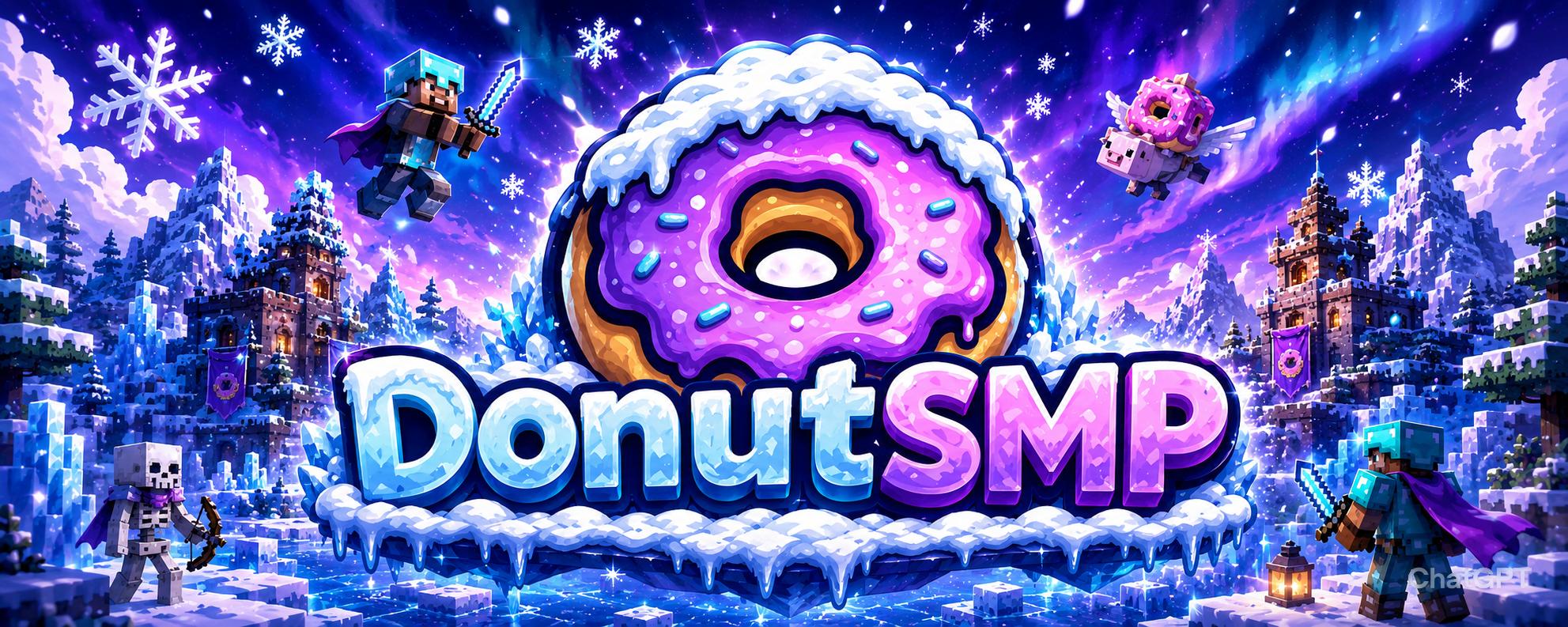 Discovery splash banner for DonutSMP│1 INV = 25M™ Discord server