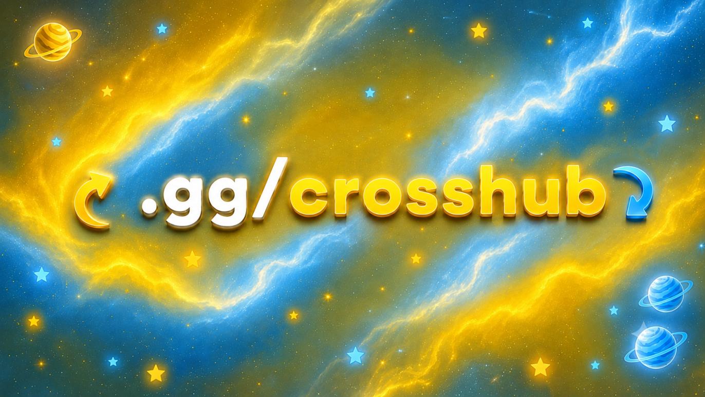 Discovery splash banner for CrossHub trading & Middleman Discord server