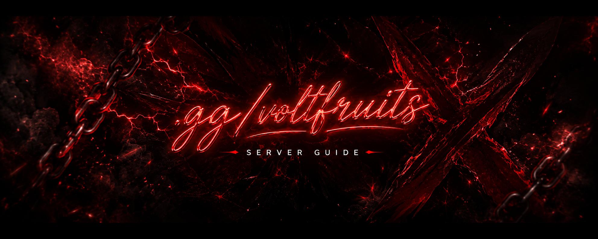 Discovery splash banner for Blox fruits servicer server Discord server