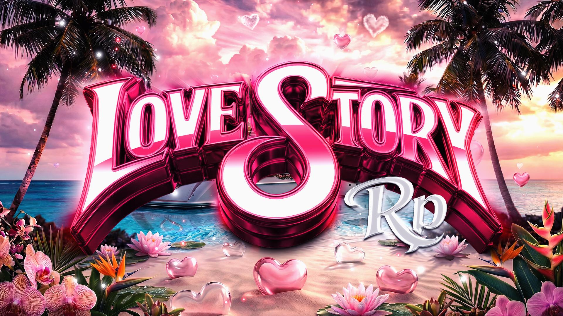 Discovery splash banner for Love Story RP Discord server