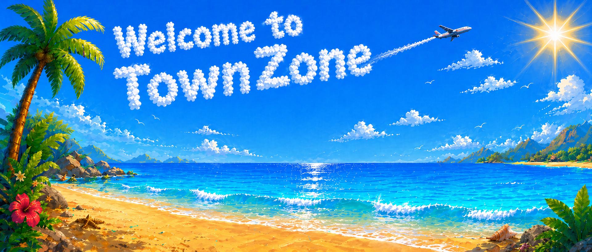 Discovery splash banner for TownZone | 2026 Discord server