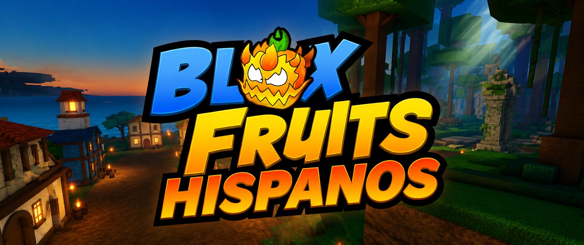 Discovery splash banner for Blox Fruits Hispano Discord server
