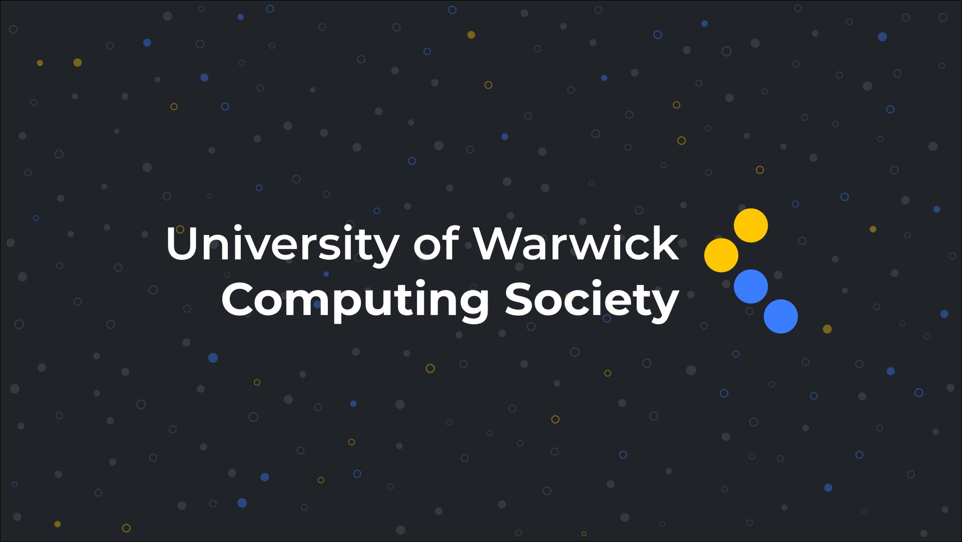 Discovery splash banner for UoW Computing Society Discord server