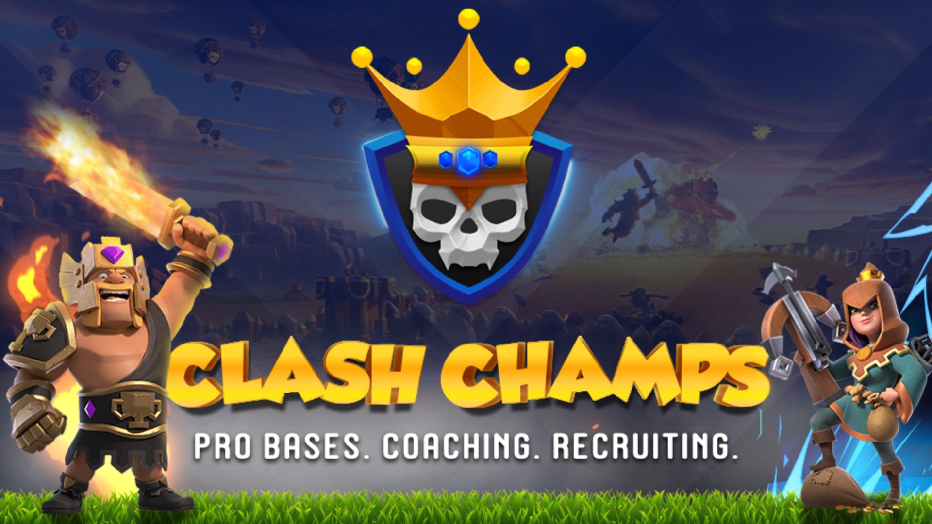 Discovery splash banner for Clash Champs Discord server