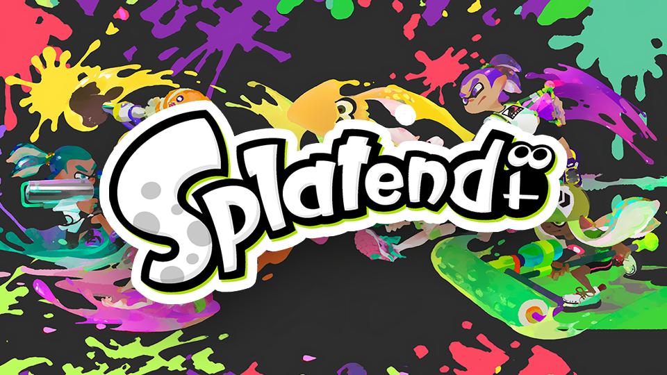 Discovery splash banner for Splatendo™ (Splatoon 2 + Splatoon 3 + Splatoon Raiders + Nintendo Switch 2) Discord server