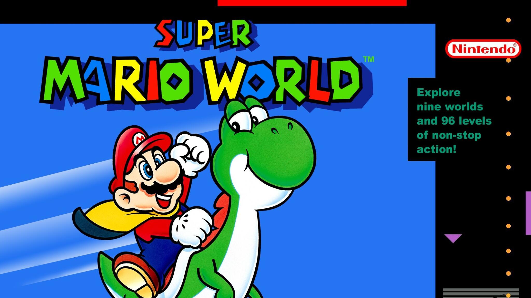 Discovery splash banner for Super Mario World RTA Discord server