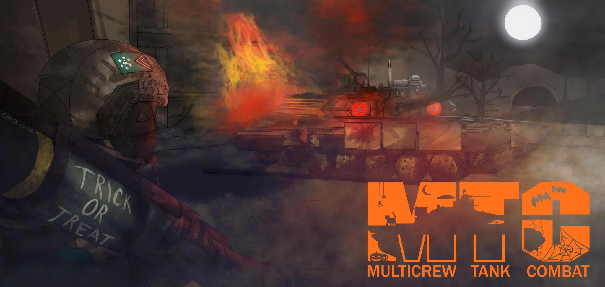 Discovery splash banner for Multicrew Tank Combat Discord server