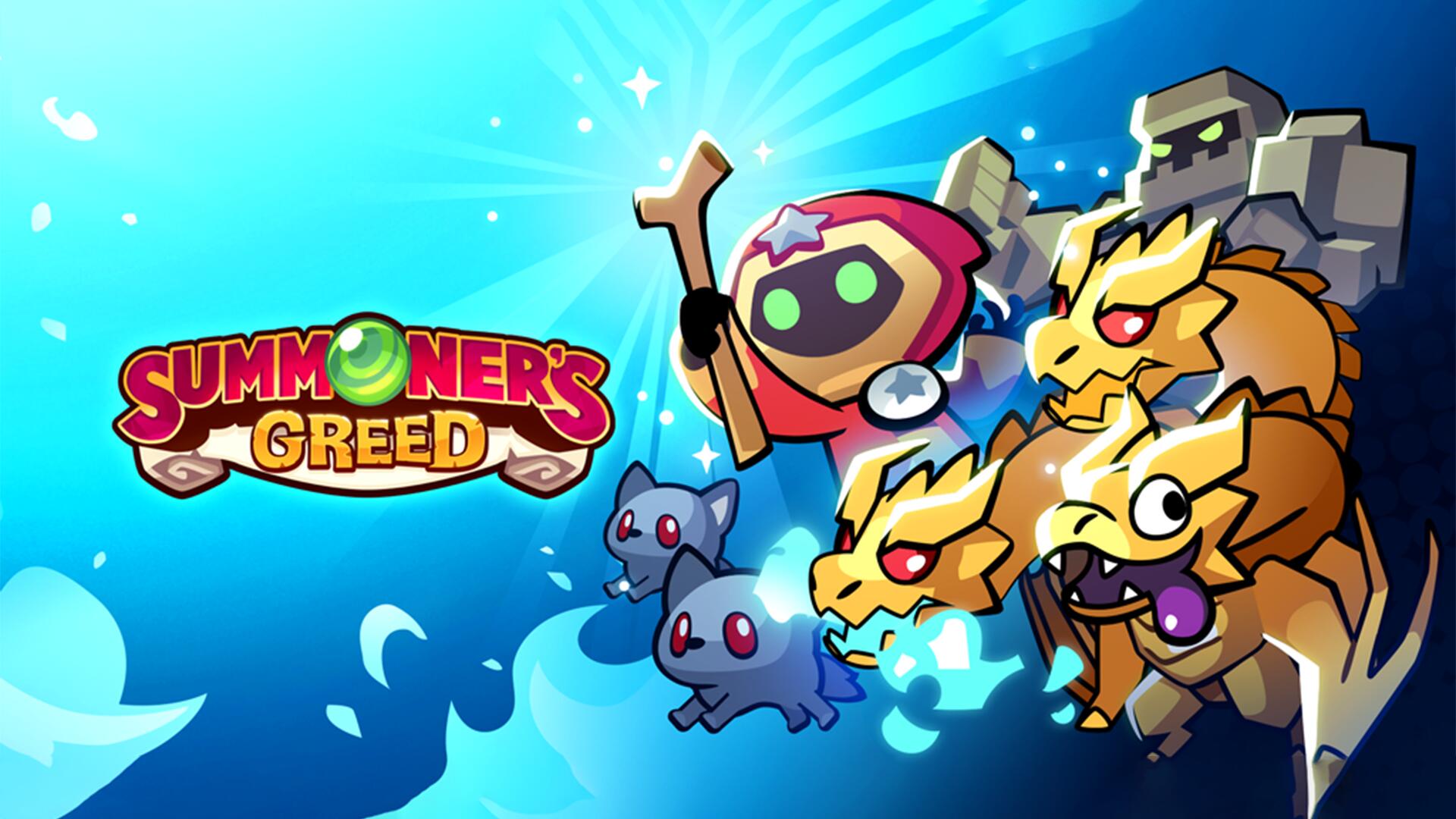 Discovery splash banner for Summoner's Greed Official Server Discord server